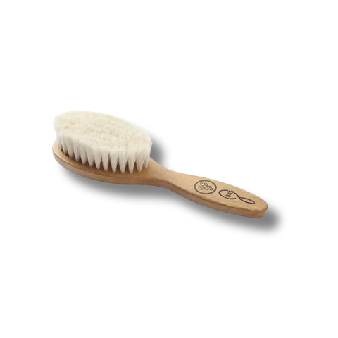 Brosse bébé en hêtre rouge et soie de chèvre Le Biberon Français - Blossom Care