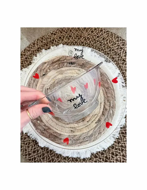 Set Duralex (assiette et bol) - Coeurs (+ ventouse) Le Biberon Français - Blossom Care