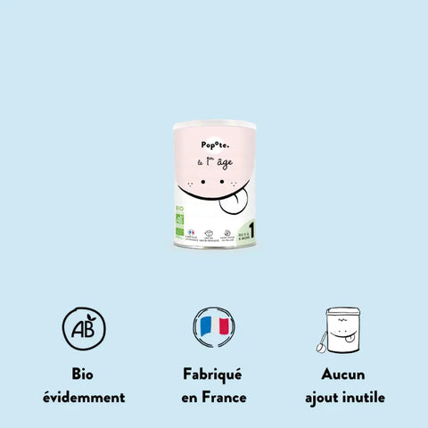 Lait BIO 1er âge 0 à 6 mois Popote - Blossom Care