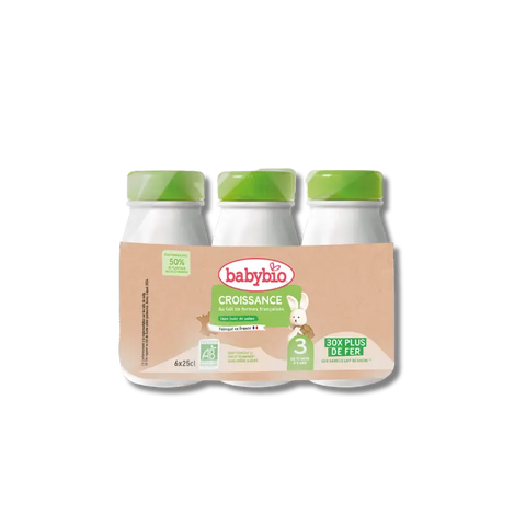 Croissance Liquide Bouteille tétinable 10 à 36 mois 6x25cl Babybio - Blossom Care