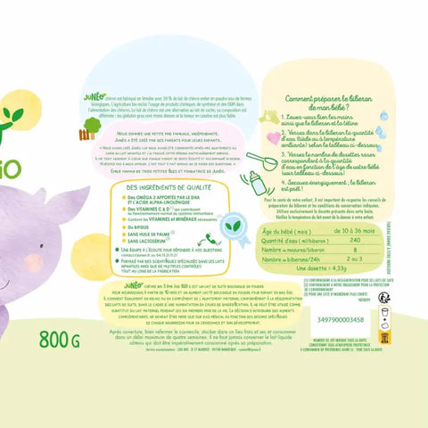 Lait Chèvre 3ème âge dès 10 mois 800g Junéo - Blossom Care