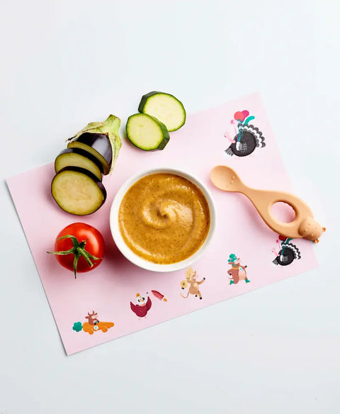 Mon trio de légumes du soleil et dinde 6 mois 150g Happylal Baby - Blossom Care