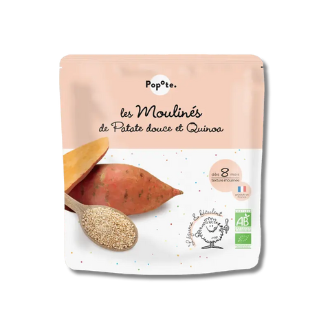 Les Moulinés Patate Douce Quinoa Bio 8 mois 180g Popote - Blossom Care