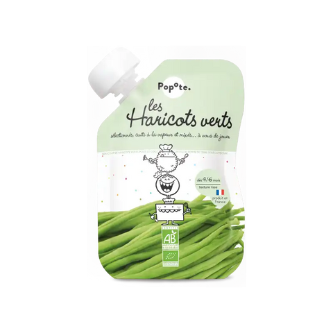 Les Haricots Verts Bio 4/6 mois 120g Popote - Blossom Care