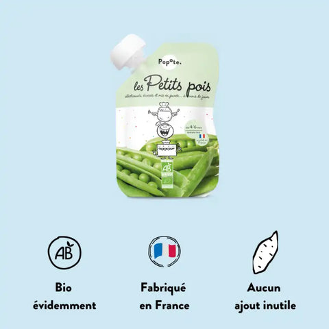 Les Petit Pois Bio 4/6 mois 120g Popote - Blossom Care