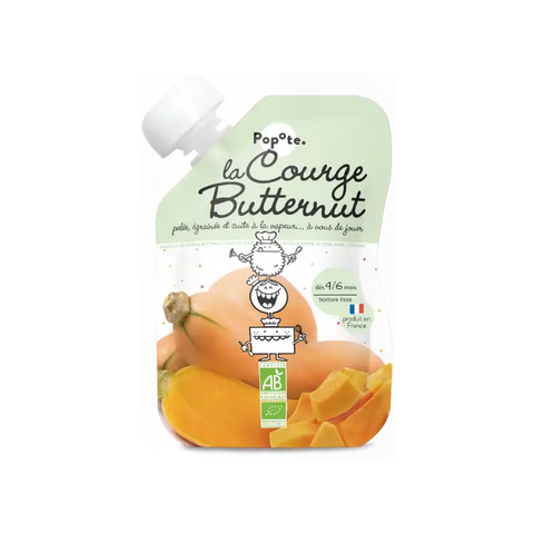 La Courge Butternut Bio 4/6 mois Bio 120g Popote - Blossom Care