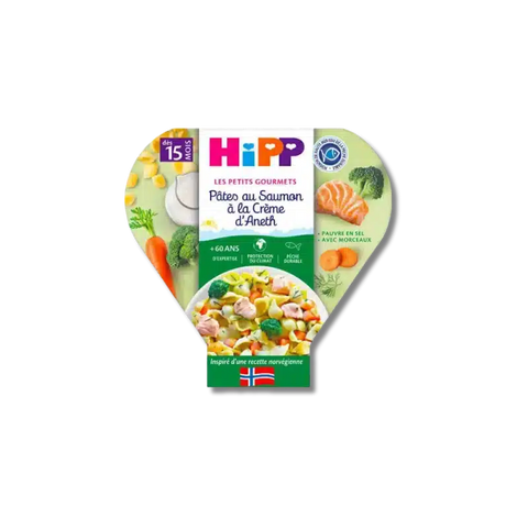 Pâtes Saumon Crème d’Aneth 15 mois 250g HiPP - Blossom Care