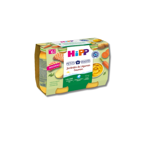 Jardinière Légumes Saumon 6 mois 2x190g HiPP - Blossom Care