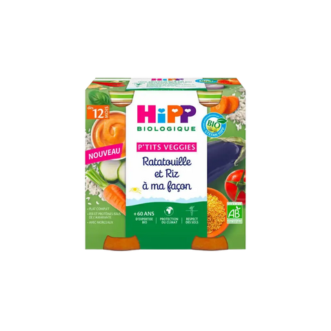 Ratatouille et riz à ma façon 12 mois 2x250g HiPP