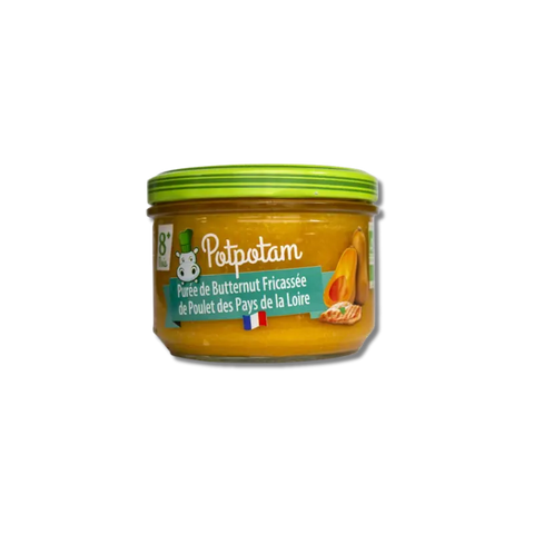 Purée Butternut Fricassée Poulet 6 mois 180 g Potpotam - Blossom Care