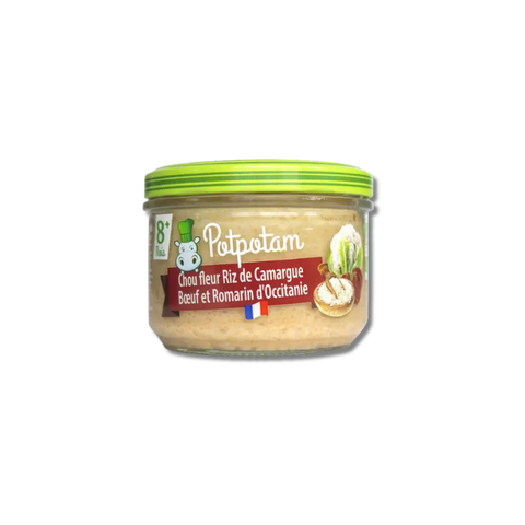 Chou-fleur Riz Bœuf BIO 8 mois 180 g Potpotam - Blossom Care