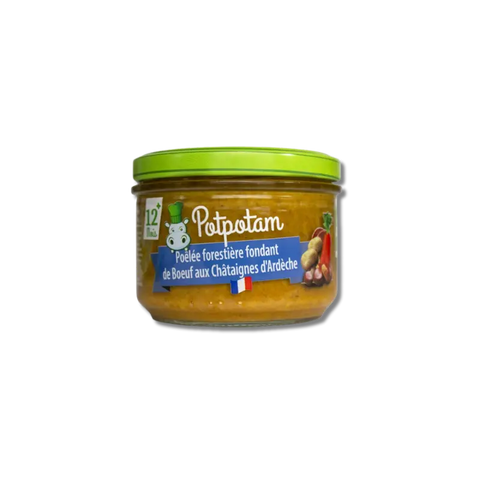Poêlée forestière Bœuf Châtaignes 12 mois 200 g Potpotam - Blossom Care