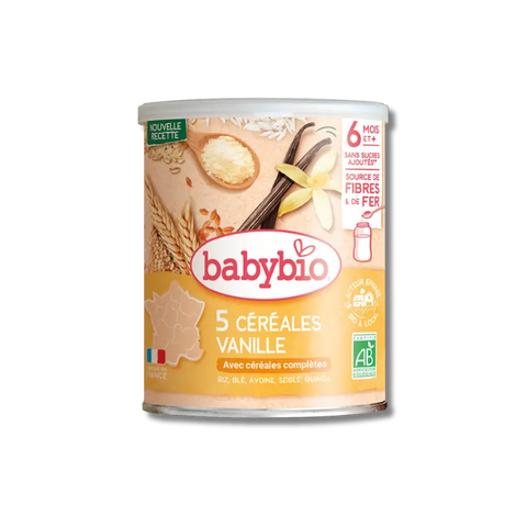 5 Céréales Vanille 6 mois 220g Babybio - Blossom Care