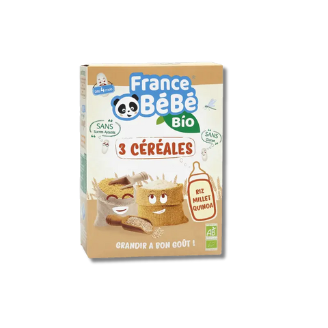 3 céréales 4 mois 200 g France Bébé - Blossom Care