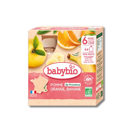 Pomme d'Occitanie Orange Banane 6 mois 4x90g Babybio - Blossom Care