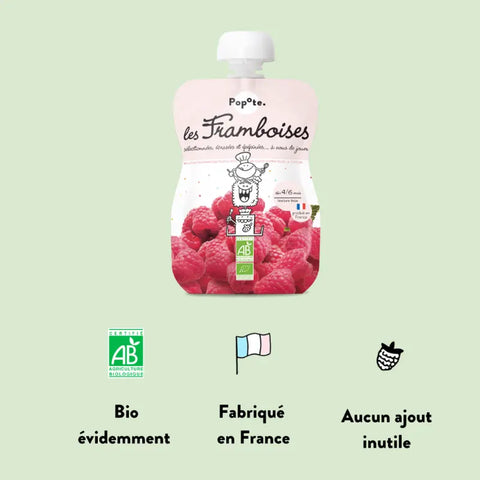 La Framboise Bio 4/6 mois 120g Popote - Blossom Care