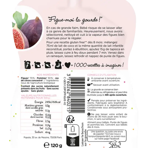 La Figue Bio 4/6 mois 120g Popote - Blossom Care
