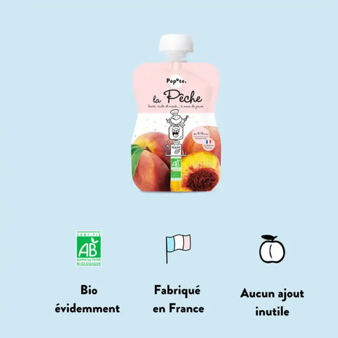 La Pêche Bio 4/6 mois 120g Popote - Blossom Care