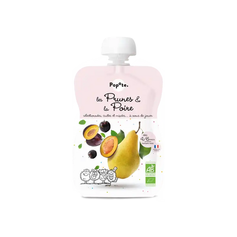 Les Prunes et La Poire Bio 4/6 mois 120g Popote - Blossom Care