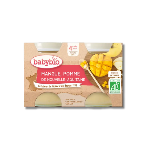 Mangue Pomme 4 mois 2x130g Babybio - Blossom Care