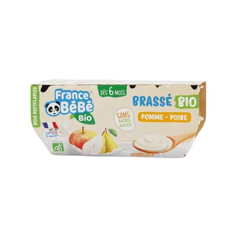 Brassé Pomme Poire 6 mois 4x100g France Bébé - Blossom Care