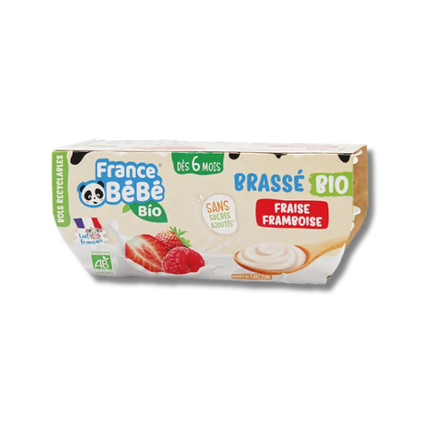 Brassé Fraise Framboise 6 mois 4x100g France Bébé - Blossom Care