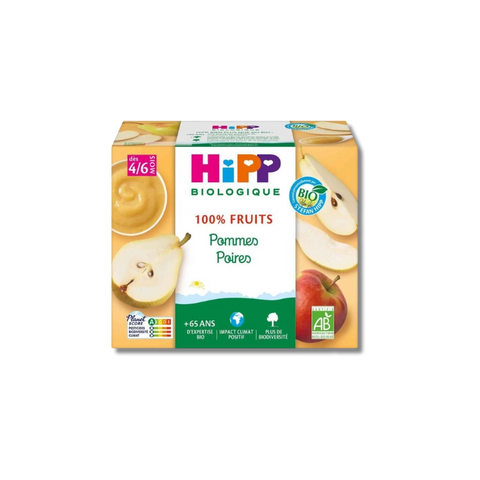 Pommes Poires 4/6 mois 4x100g HiPP - Blossom Care