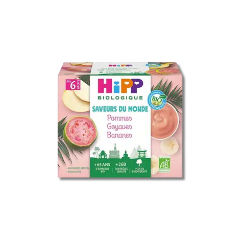 Pommes Goyaves Bananes 6 mois 4x100g HiPP - Blossom Care