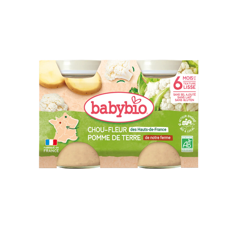 Chou-fleur des Hauts-de-France Pomme de terre de Notre Ferme 6 mois 2x130g Babybio - Blossom Care