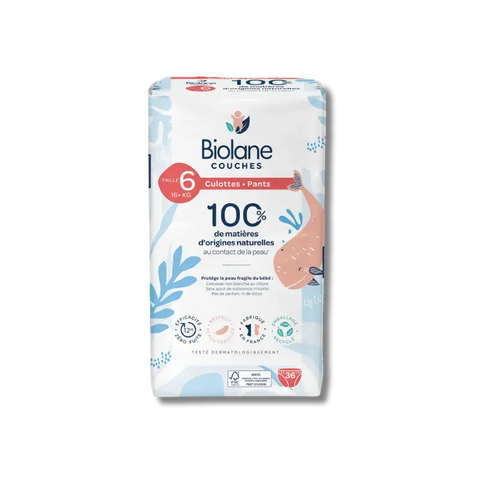 Couches-Culottes Écologiques Biolane – Tailles T4 à T6 - Blossom Care