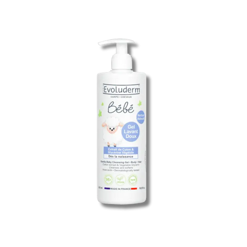 Gel lavant doux corps et cheveux bébé 500 ml Evoluderm - Blossom Care