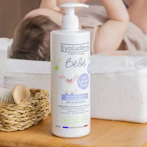 Gel lavant doux corps et cheveux bébé 500 ml Evoluderm - Blossom Care