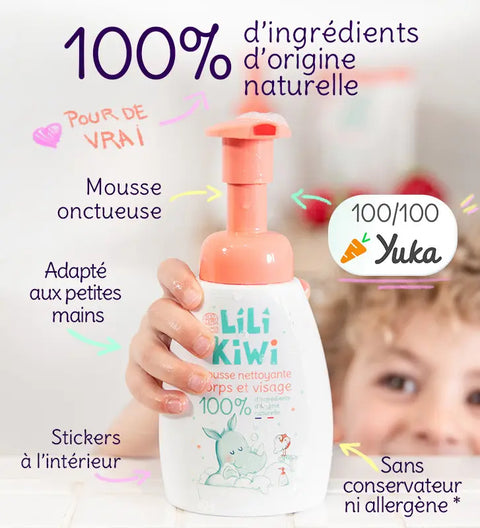 Mousse nettoyante corps et visage LiliKiwi 250 ml - Blossom Care