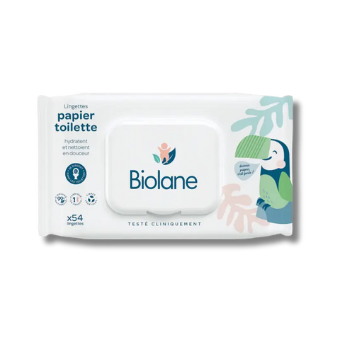 Lingettes papier toilette x54 Biolane - Blossom Care