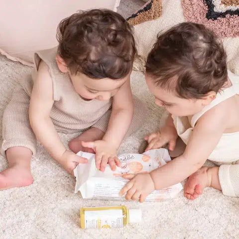 Lingettes bébé nettoyantes extradouces x72 Evoluderm - Blossom Care