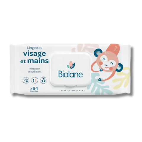 Lingettes visage et mains Biolane