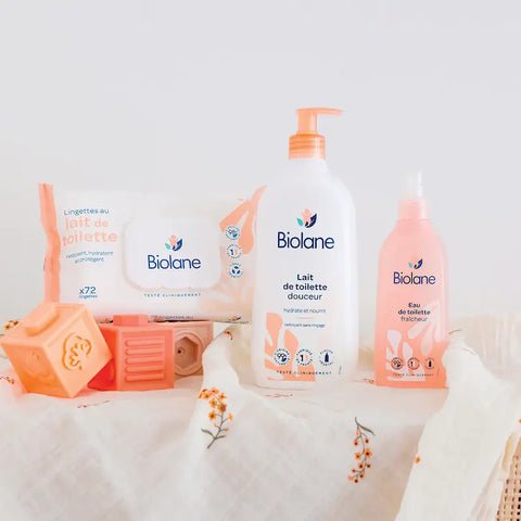Lingettes au lait de toilette x72 Biolane - Blossom Care