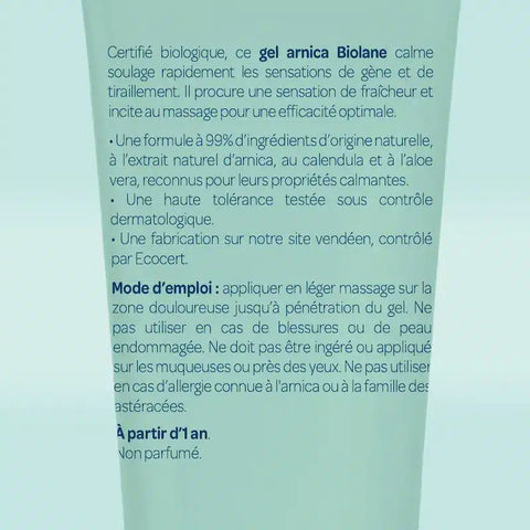 Gel à l'arnica BIO 20 ml Biolane - Blossom Care