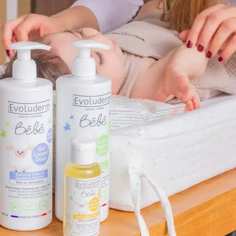 Lait de toilette Doux Visage et Corps bébé 500 ml Evoluderm