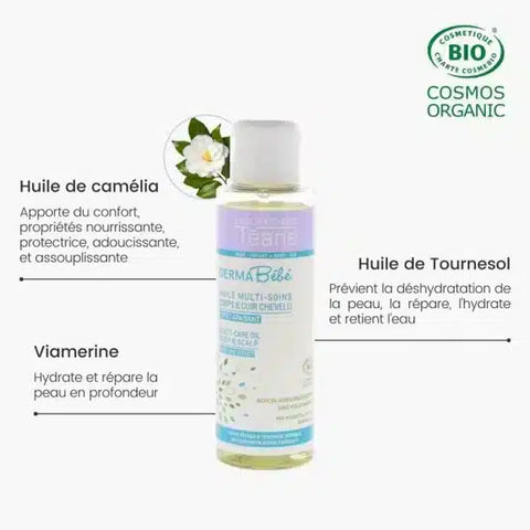 Huile bébé multisoins 100 ml Laboratoires Téane