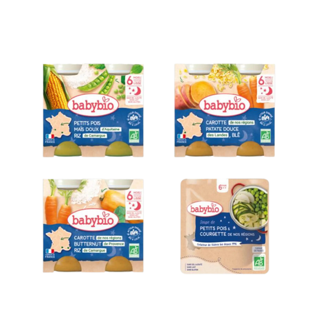Pack 1 semaine repas du soir DĂšs 6 mois Babybio - Blossom Care