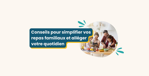 Famille préparant un repas ensemble dans une cuisine moderne et organisée