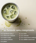 Complément alimentaire Powerfull Matcha Isis Superfood, poudre de matcha vert pour vitalité et concentration, dans un pot.