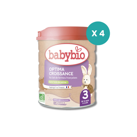 Lait Optima 3 Babybio – Abonnement Lot de 4 x 800g