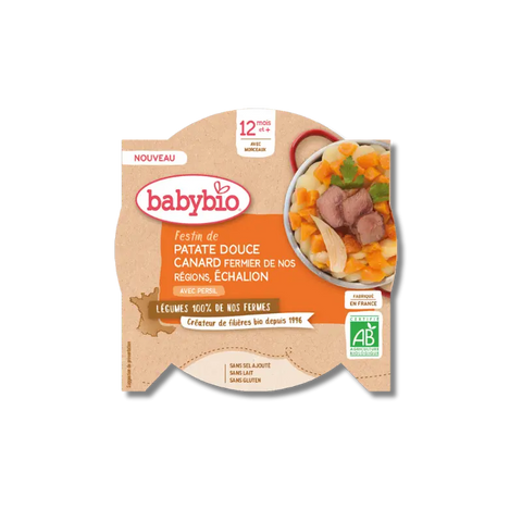 Patate douce de notre Ferme Canard Echalion de notre Ferme 12 mois 230g Babybio - Blossom Care