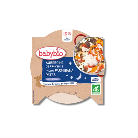 Bonne Nuit Aubergines de Provence façon Parmigiana Pâtes 15 mois 260g Babybio - Blossom Care