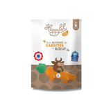 Mon mitonné de carottes et boeuf 6 mois 150g Happylal Baby