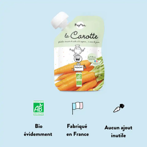 La Carotte Bio 4 mois 120g Popote