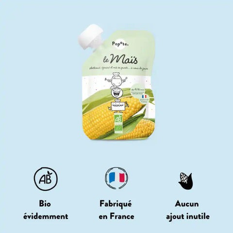 Le Maïs Bio 4/6 mois Bio 120g Popote