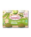 Légumes verts 4 mois 2x130g Babybio - Blossom Care